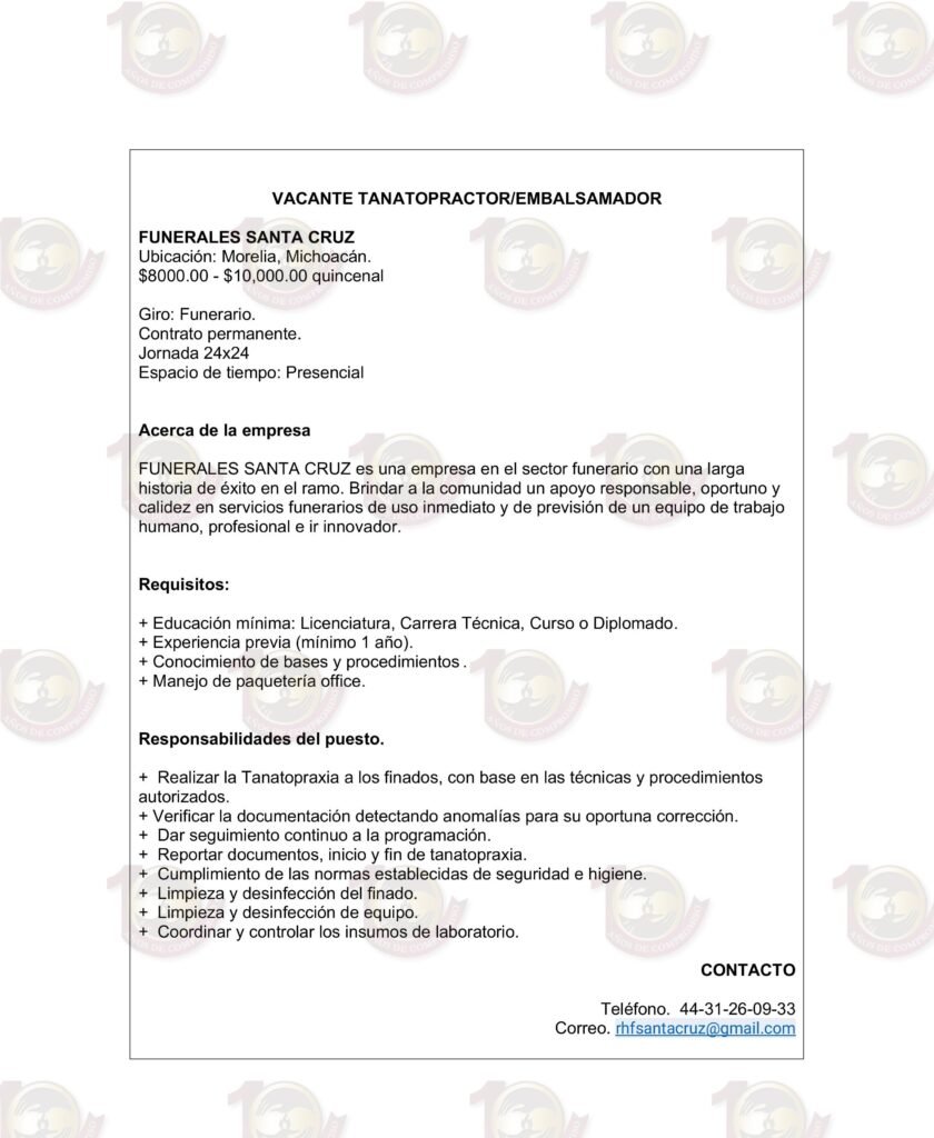 Los mejores cursos para embalsamadores en México