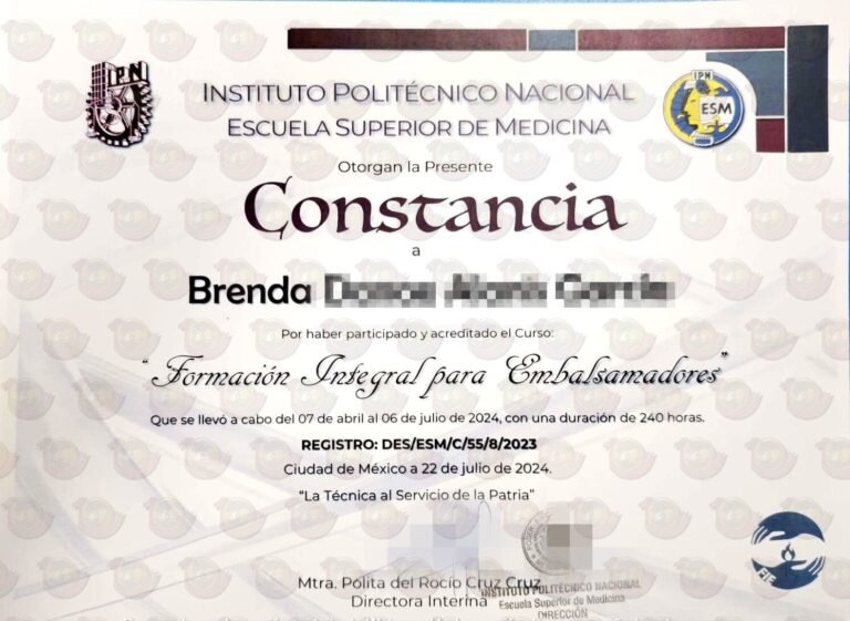 Constancia FIE
